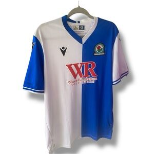 Blackburn Rovers Home Shirt 2025/26 Macron Licensed Soccer Jersey Size L and XL
